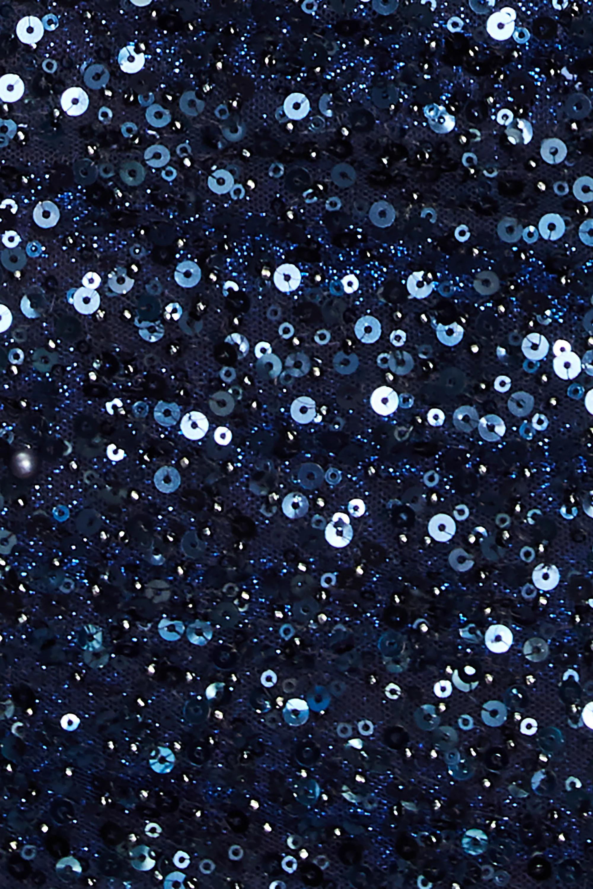 Good To Glow Long Sleeve Backless Embellished Mini Dress in Navy