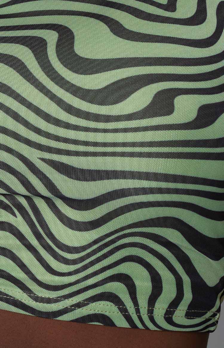 Rosalie Green Crop Top