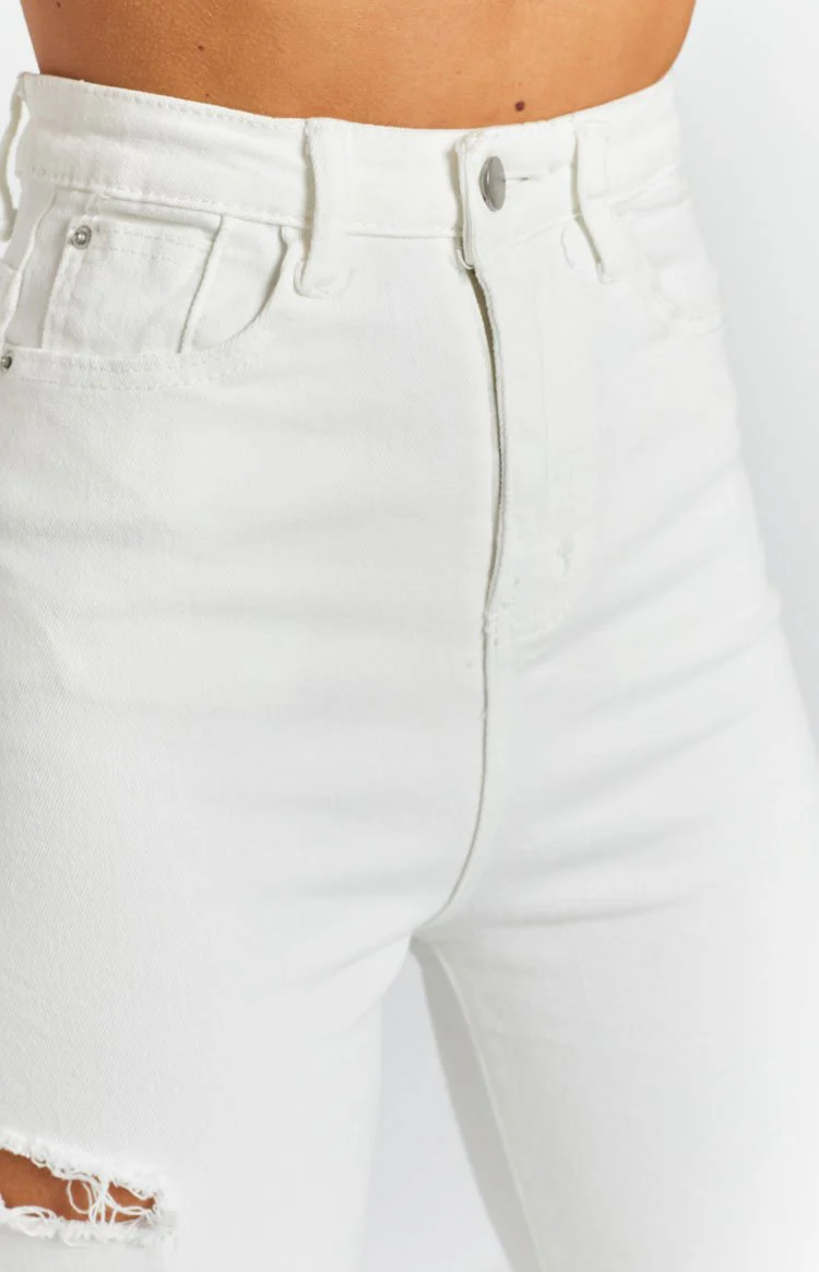 Lucca Ripped Jeans White