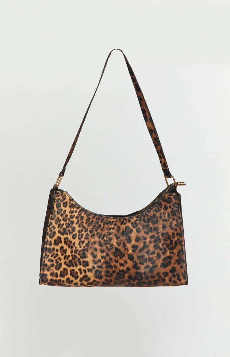 Cassie Leopard Shoulder Bag
