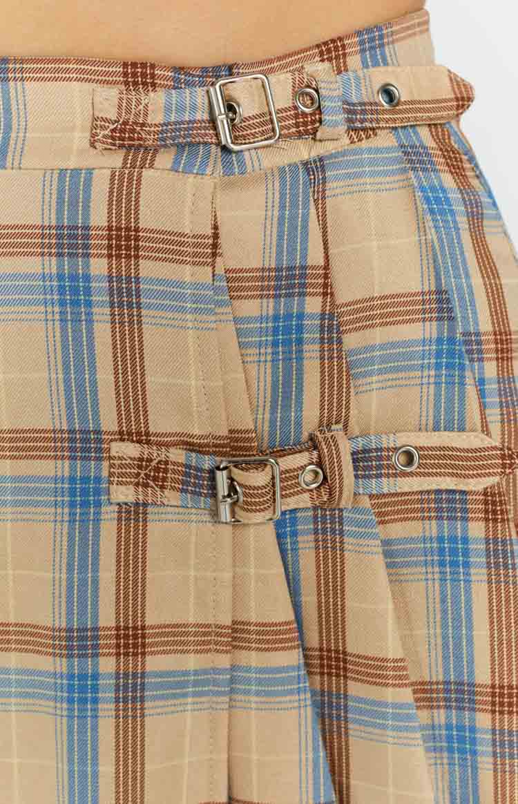 Pyara Plaid Mini Skirt