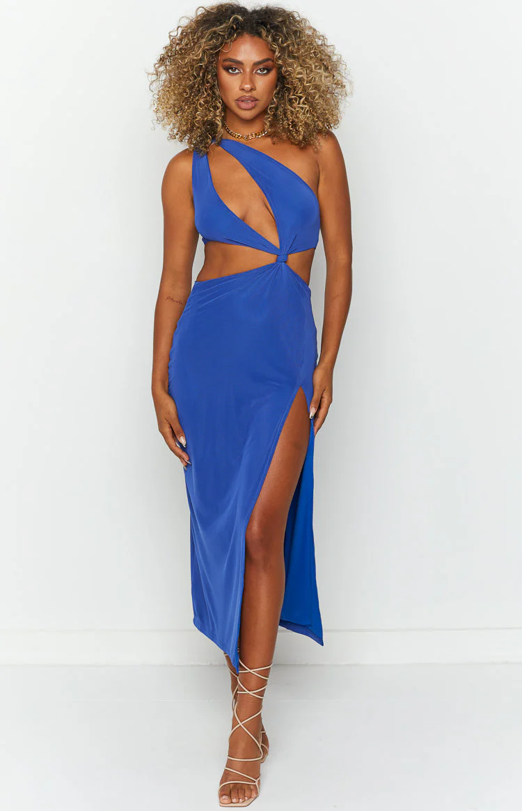 Kamelia Blue Midi Dress