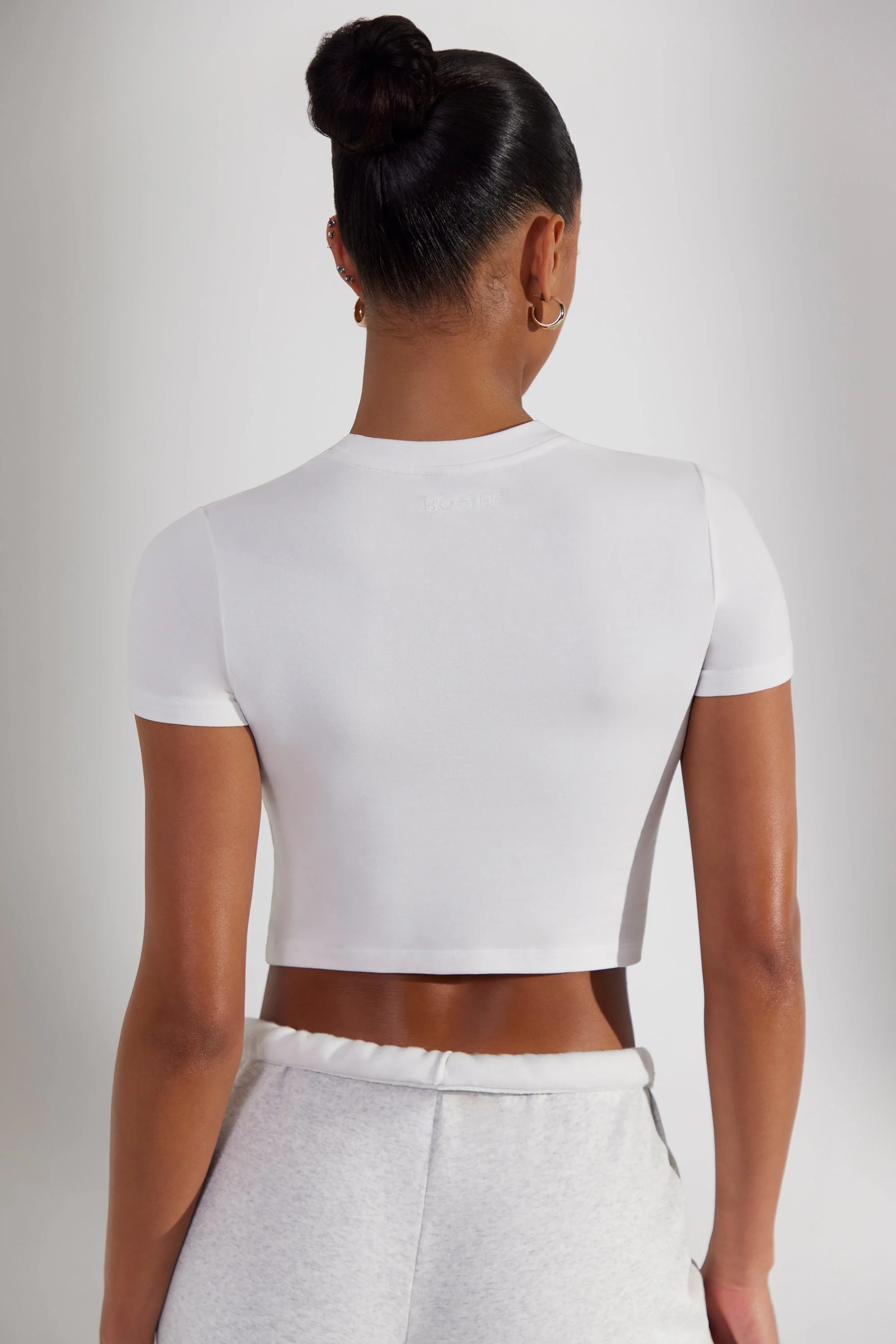 Cap Sleeve Baby Tee in White