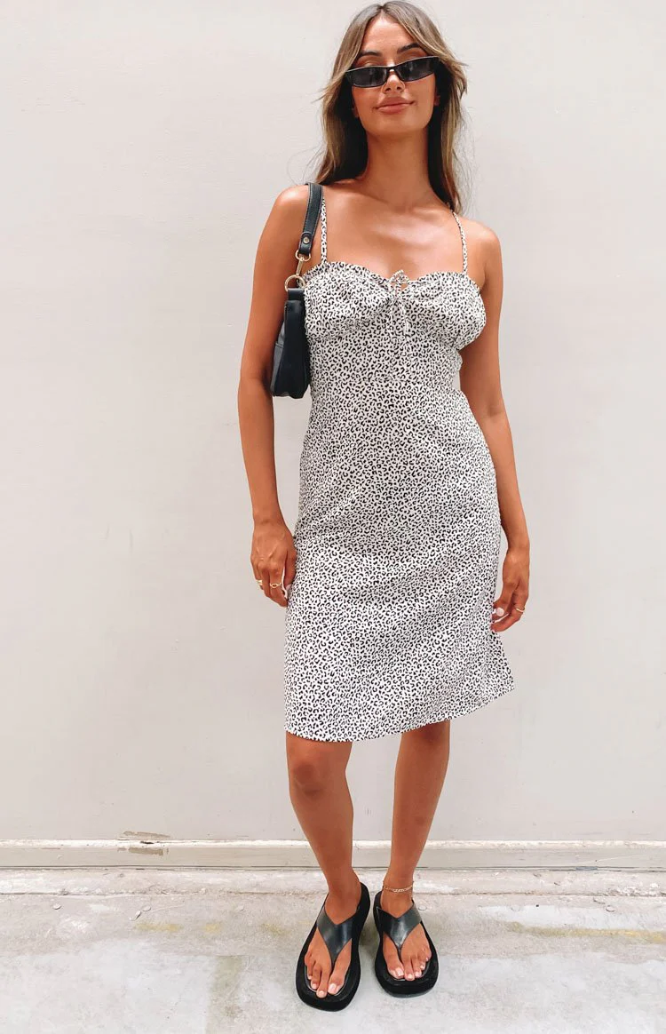 Love Me Tender Twist Dress Animal