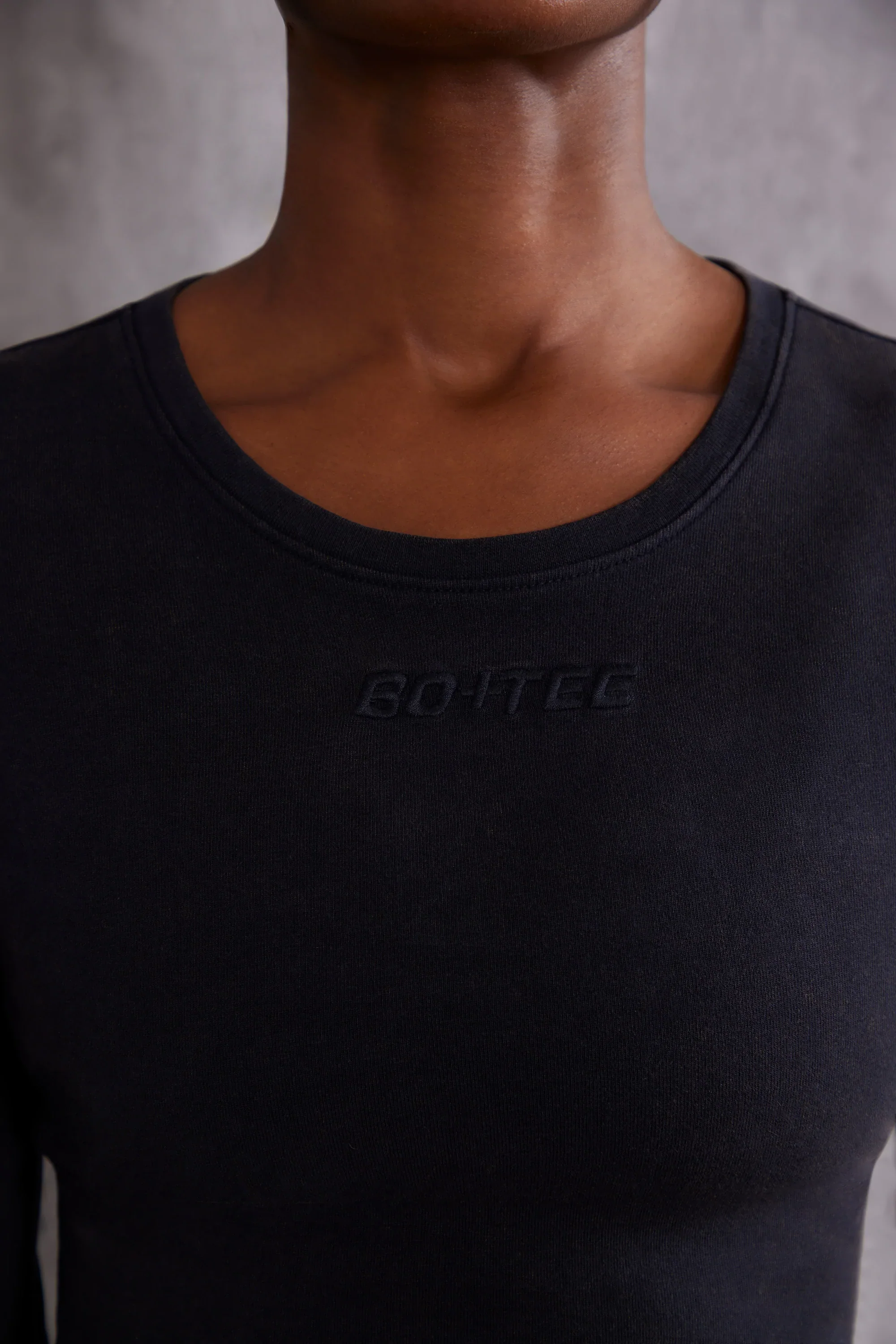 Long Sleeve T-Shirt in Jet Black