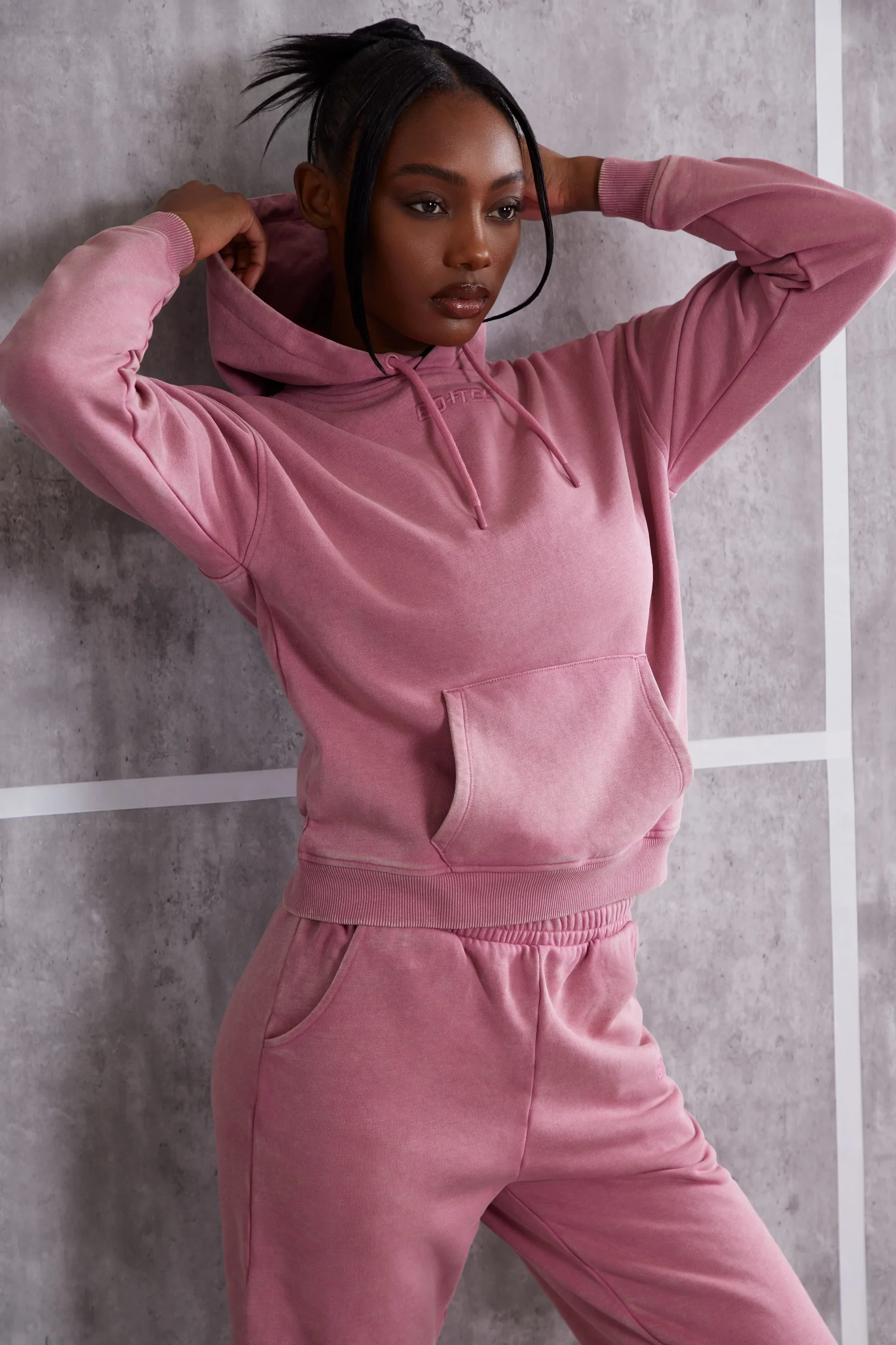 Hooded Sweatshirt in Rose