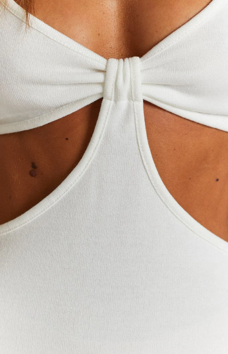 Oriana Cut Out Mini Dress White