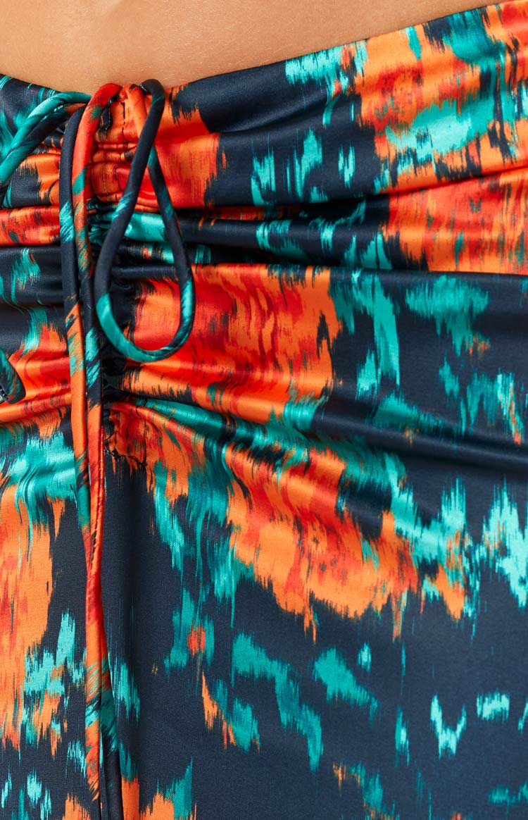 Rani Red Floral Maxi Skirt