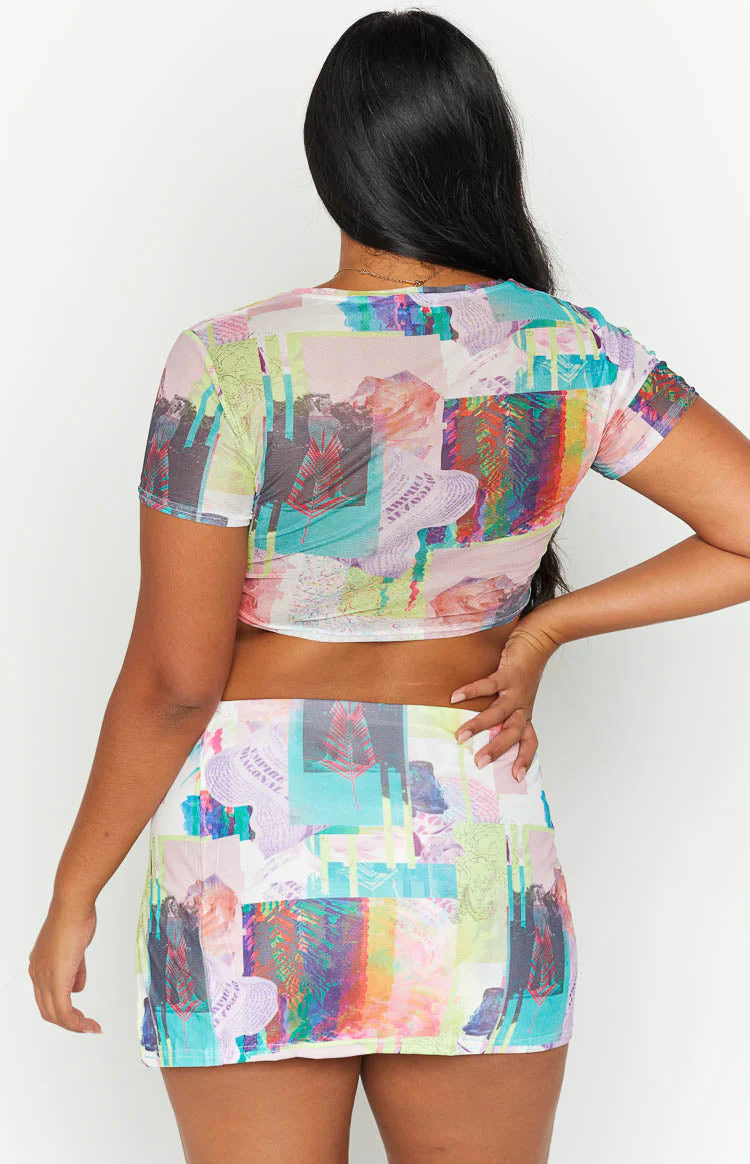 Ruel Multi Print Mesh Tee