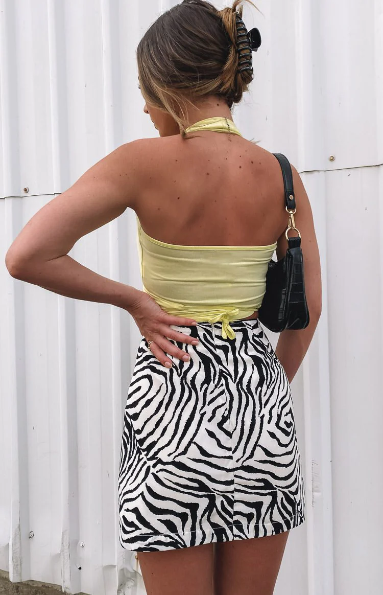 Saturn Mini Skirt Zebra