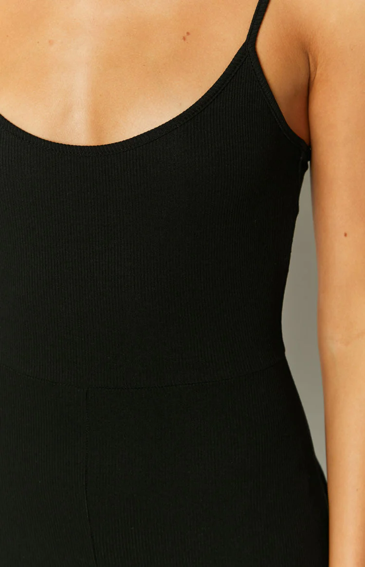 Jenner Black Rib Jumpsuit