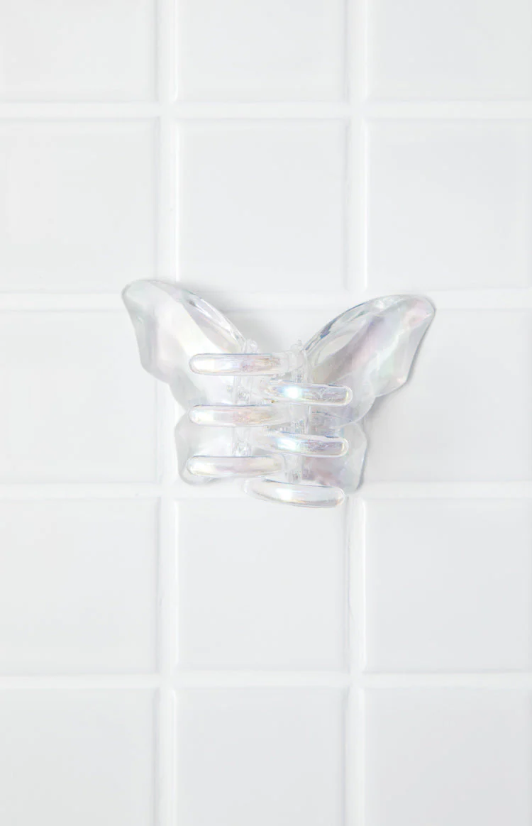 Butterfly Iridescent Claw Clip