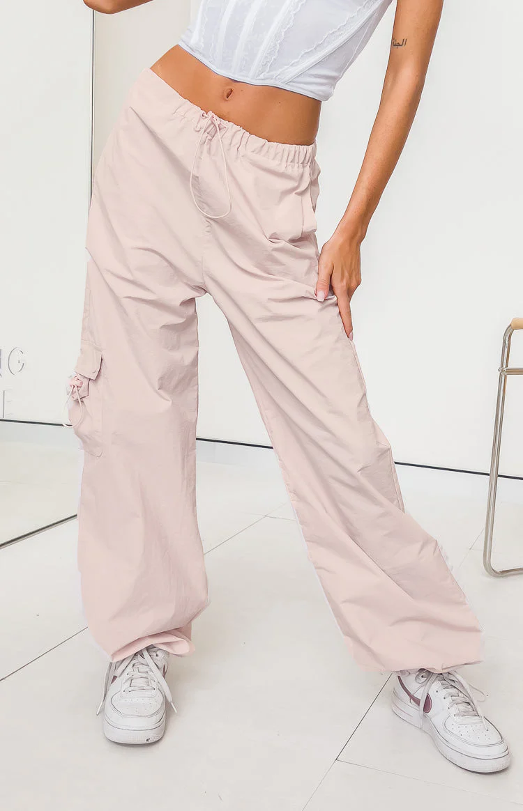 Bronx Pink Drawcord Cargos