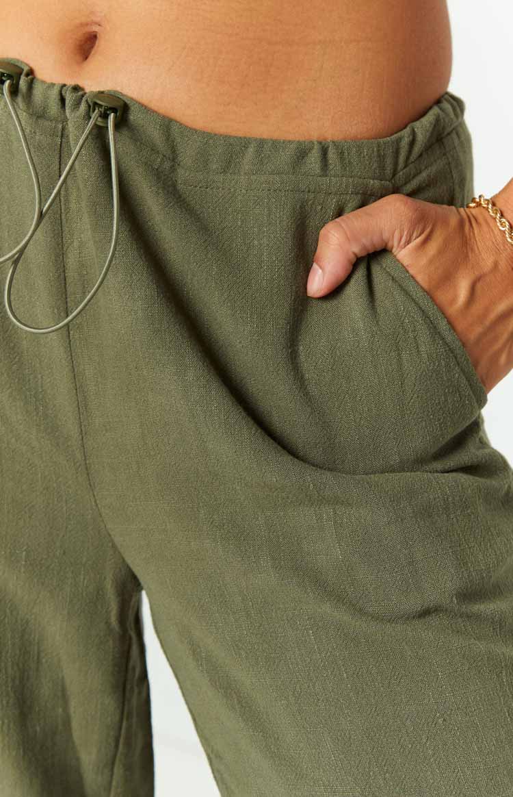 Kady Khaki Soft Cargo Pants