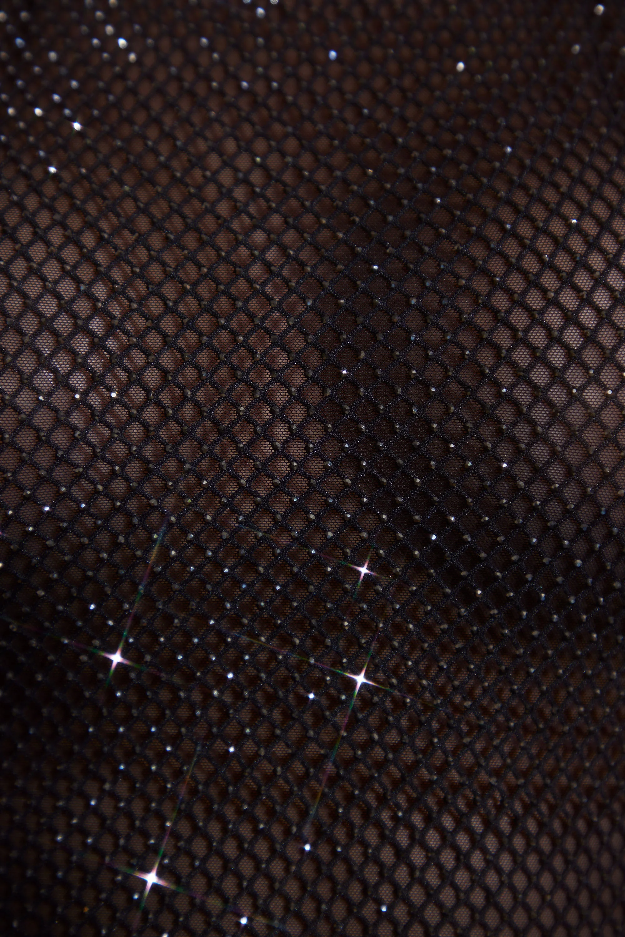 Embellished Racer Neck Open Back Crop Top in Black