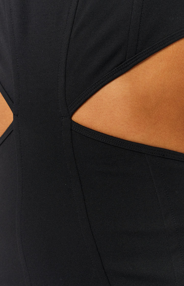 Meryl Black Mini Dress