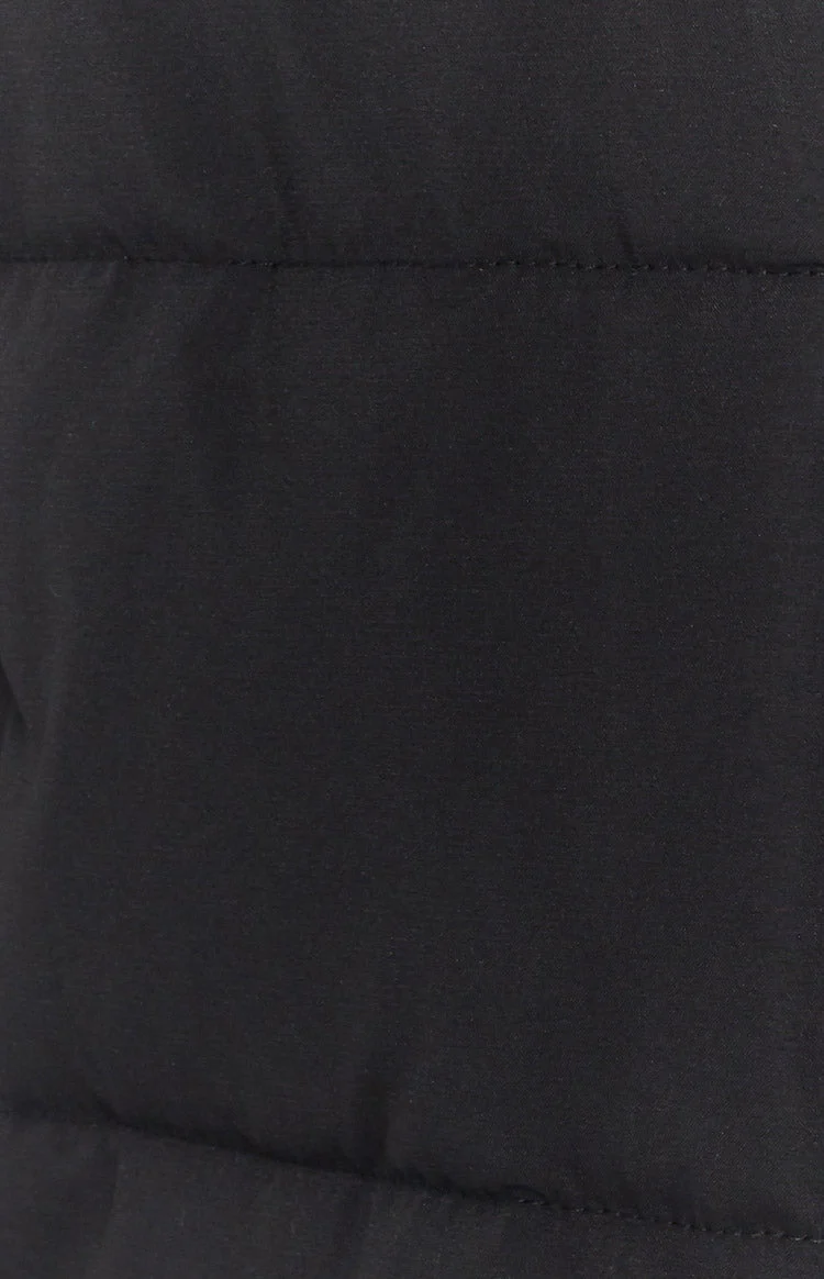 Fuego Puffer Cropped Jacket Black