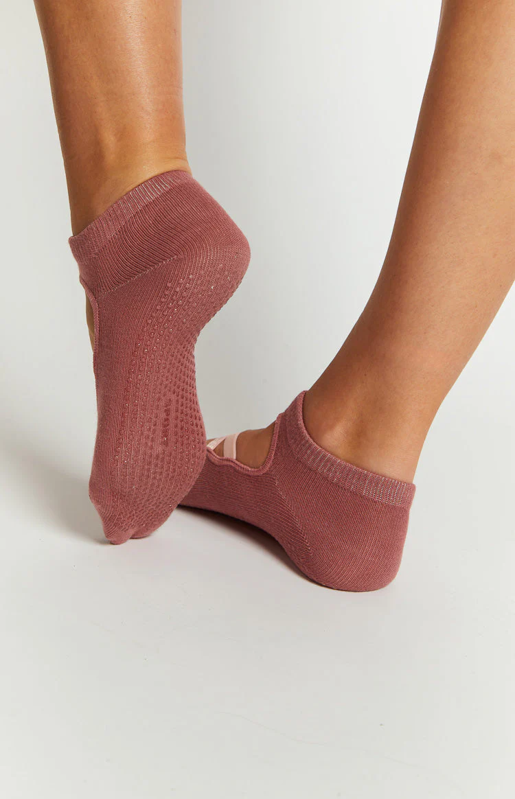 Elysia Pink Yoga Socks Two Pack