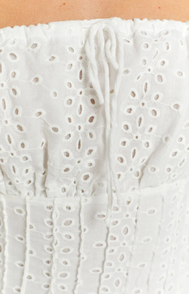 Cherish White Mini Dress