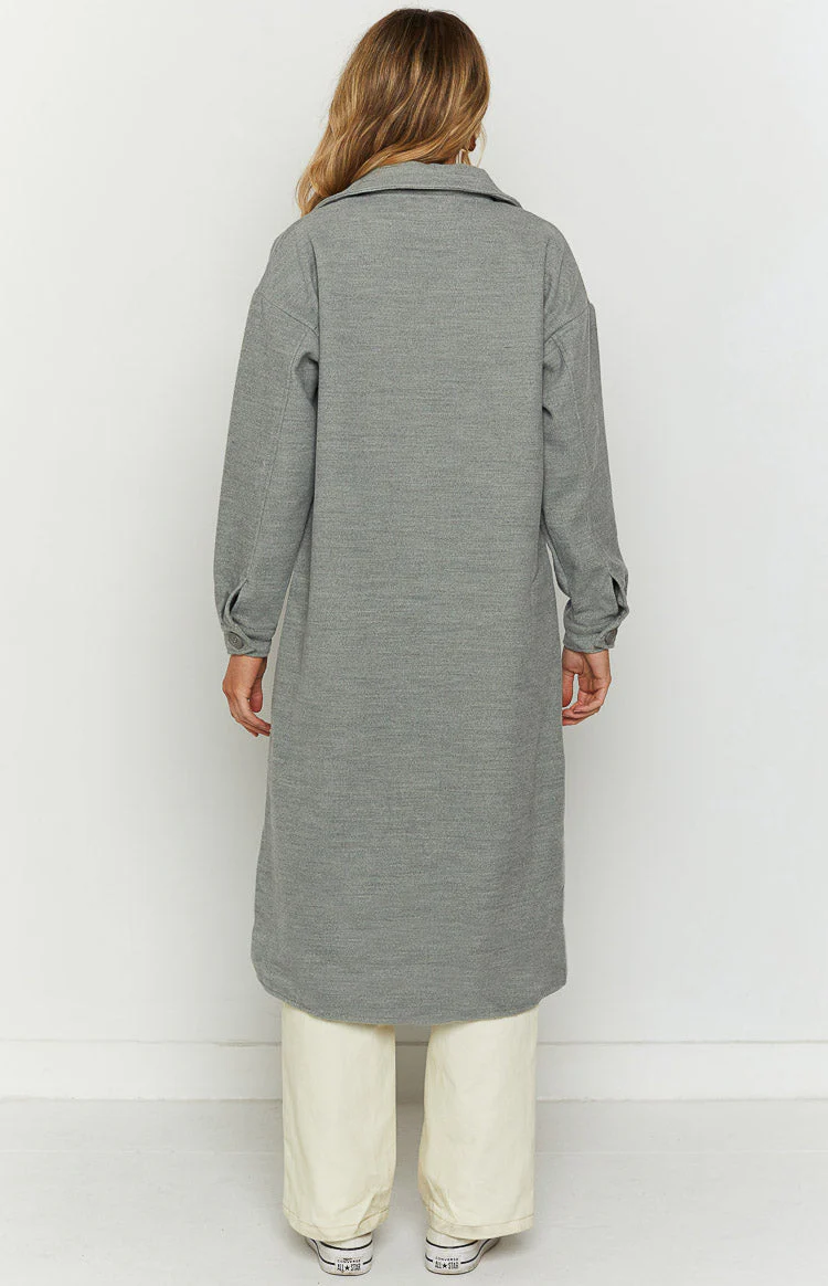 Cullen Grey Longline Shacket