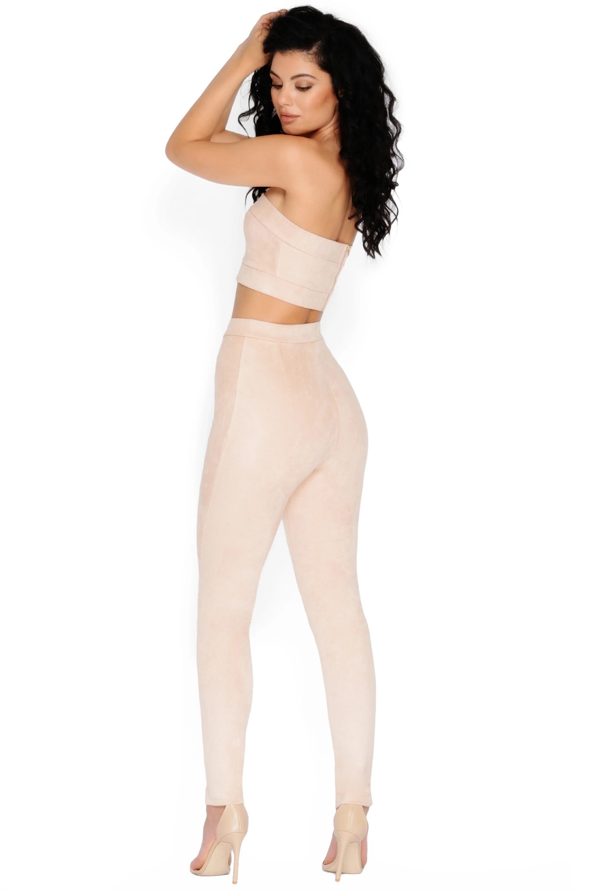 Killin‘ It Softly Suede Bandeau Top in Nude