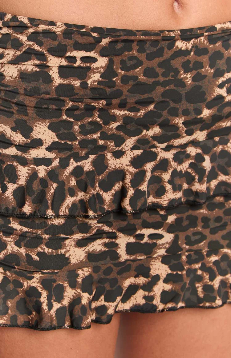 Lioness Rendezvous Leopard Mini Skirt
