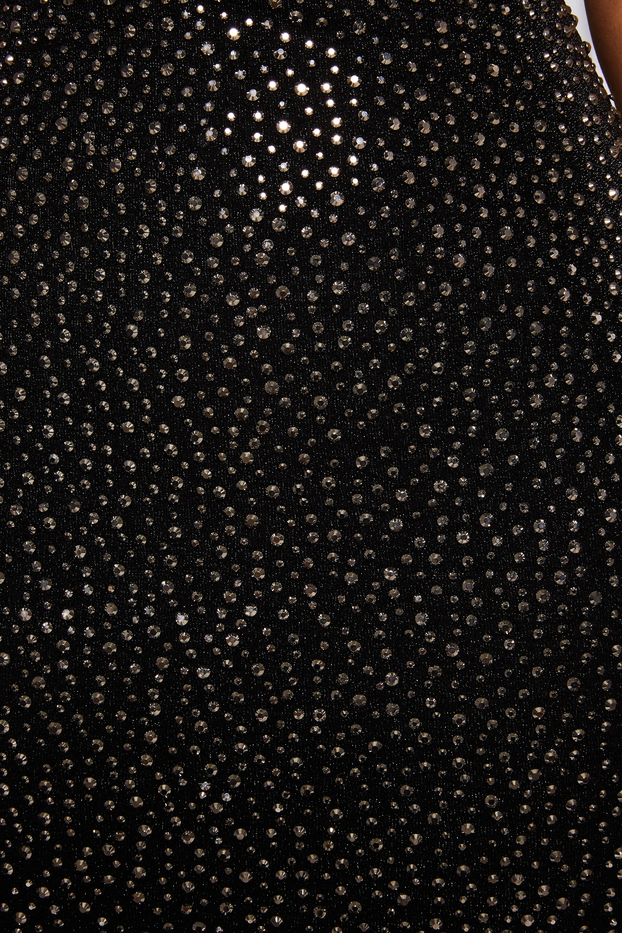 Bright Young Thing Embellished Halterneck Mini Dress in Black