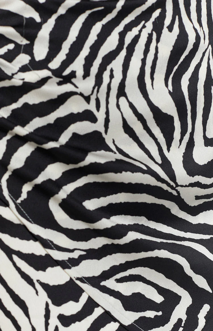 Niomi Wrap Skirt Zebra