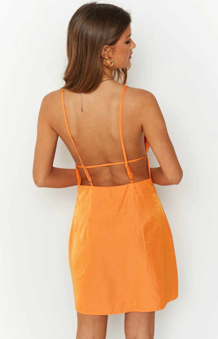 Empress Orange Mini Dress