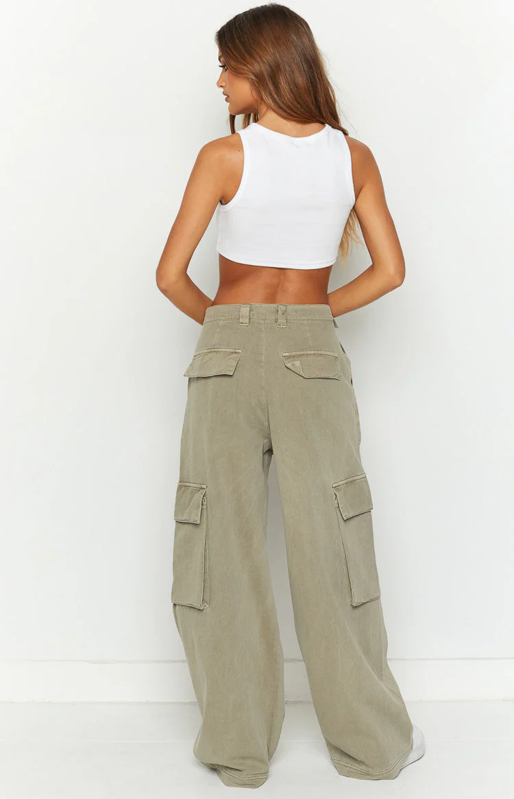 Helley Khaki Cargo Pants