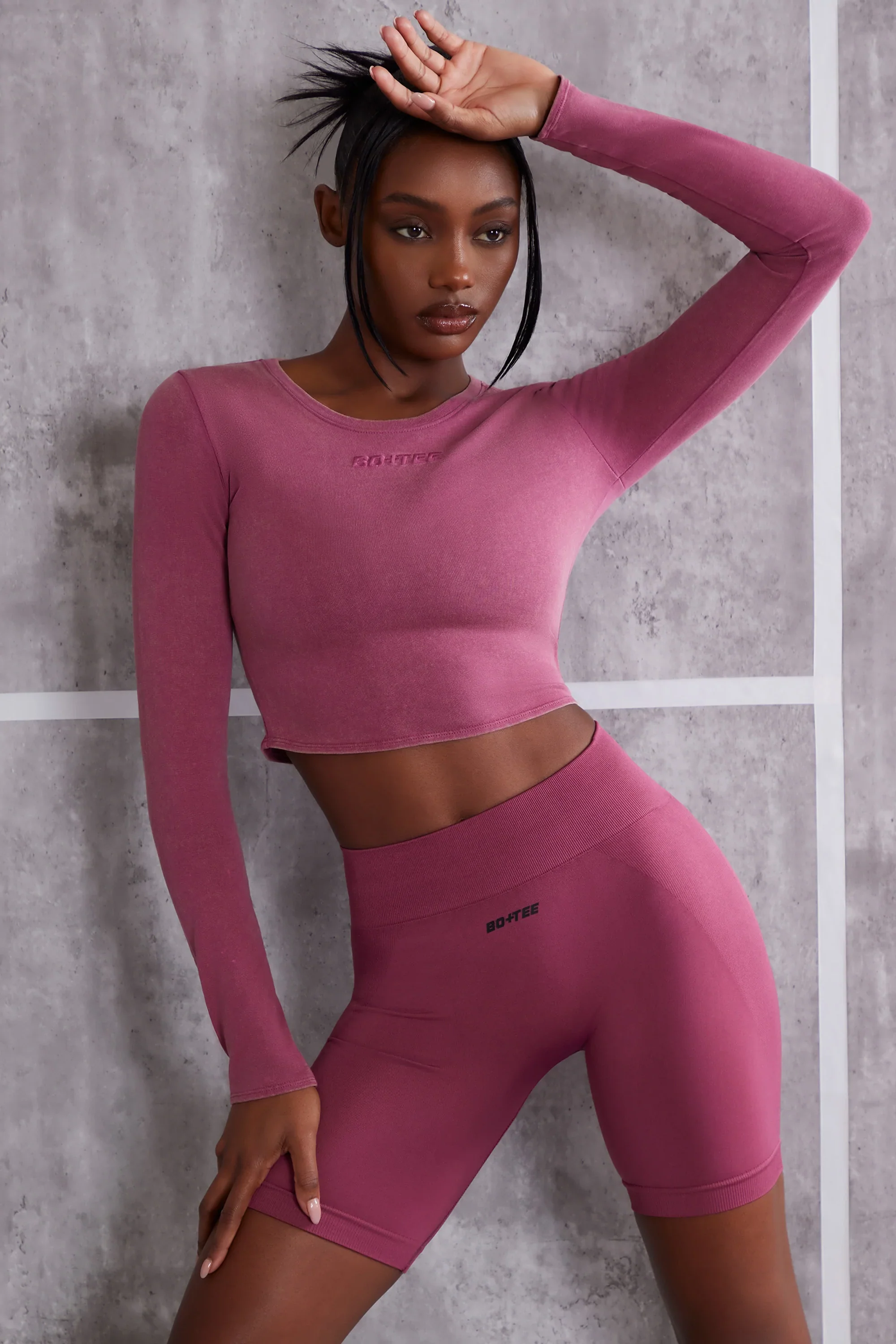 Long Sleeve T-Shirt in Dark Rose