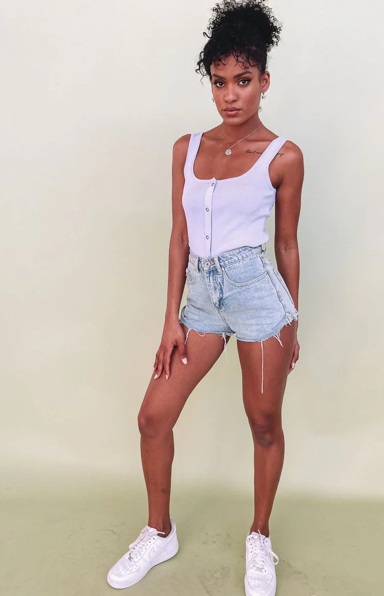 Mariah Stud Top Lilac