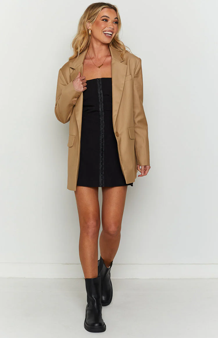 Electra Black Corset Mini Dress