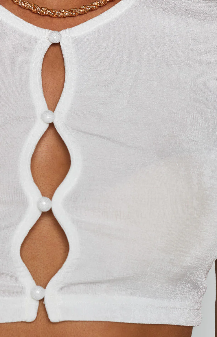 Moscow Crop Top White