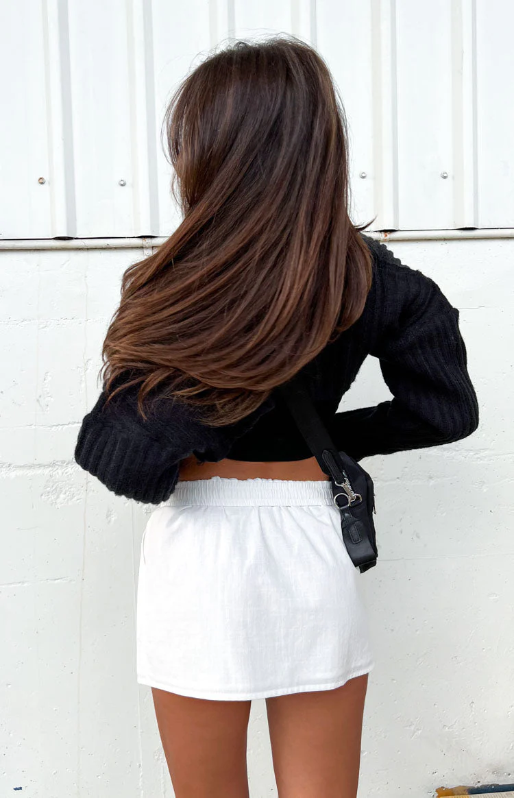 Maven White Mini Skirt