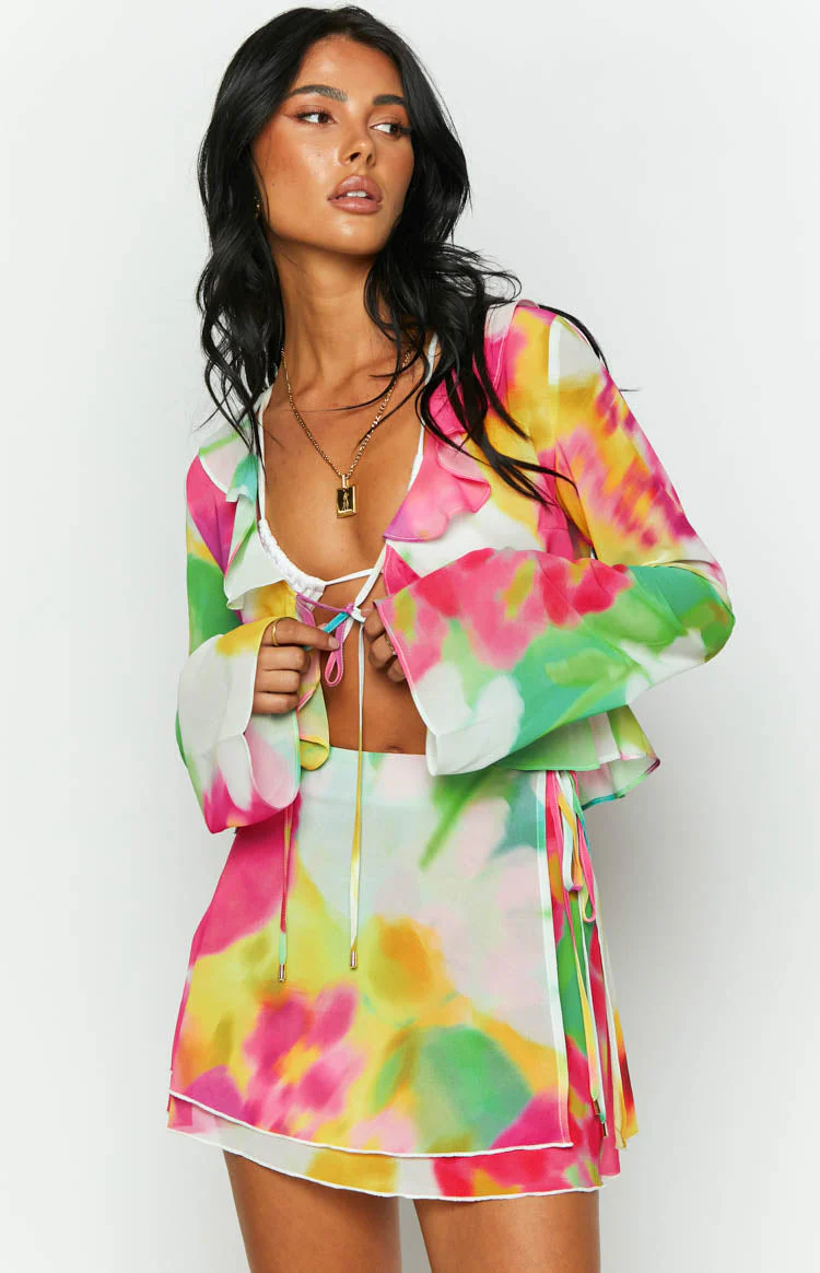 Kazan Floral Print Mini Skirt