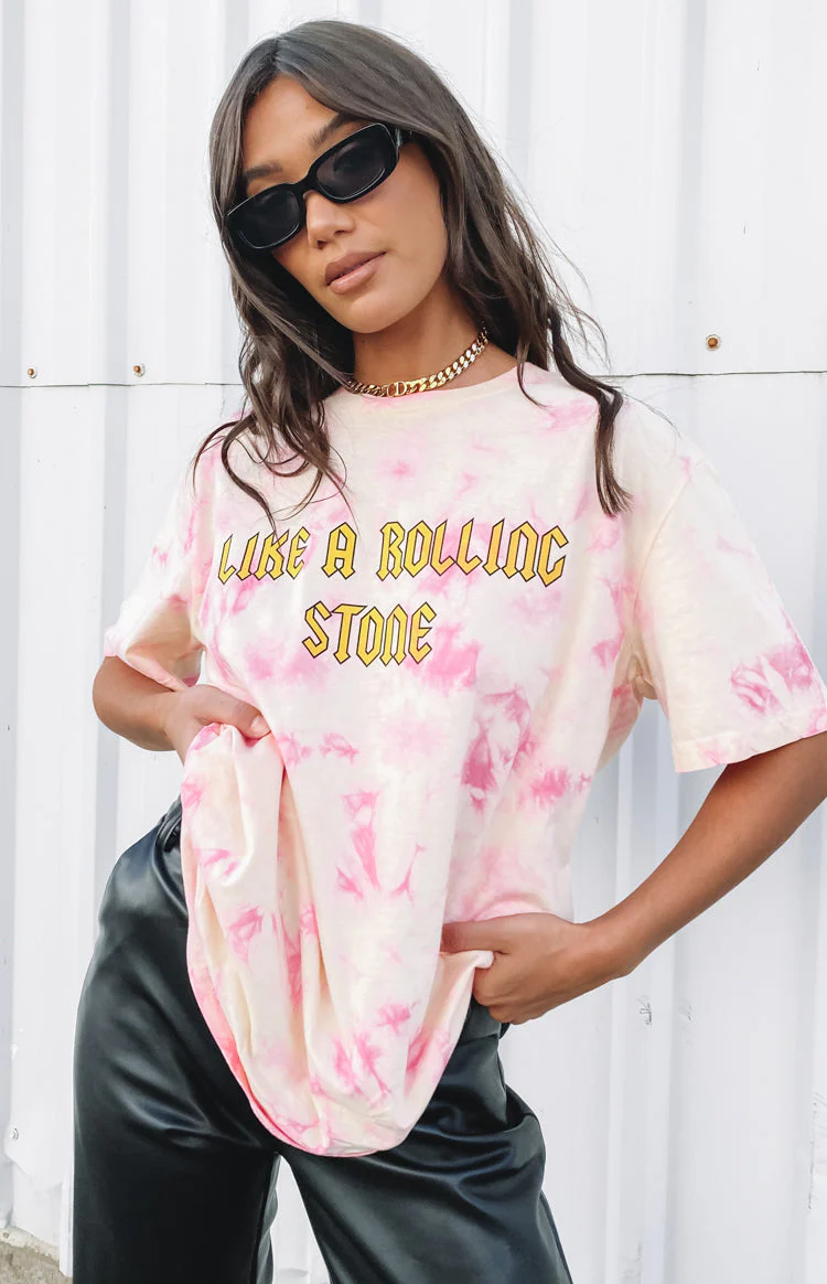 Stones Tee Pink