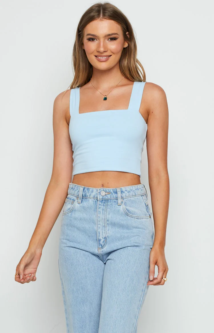 Nellie Crop Blue