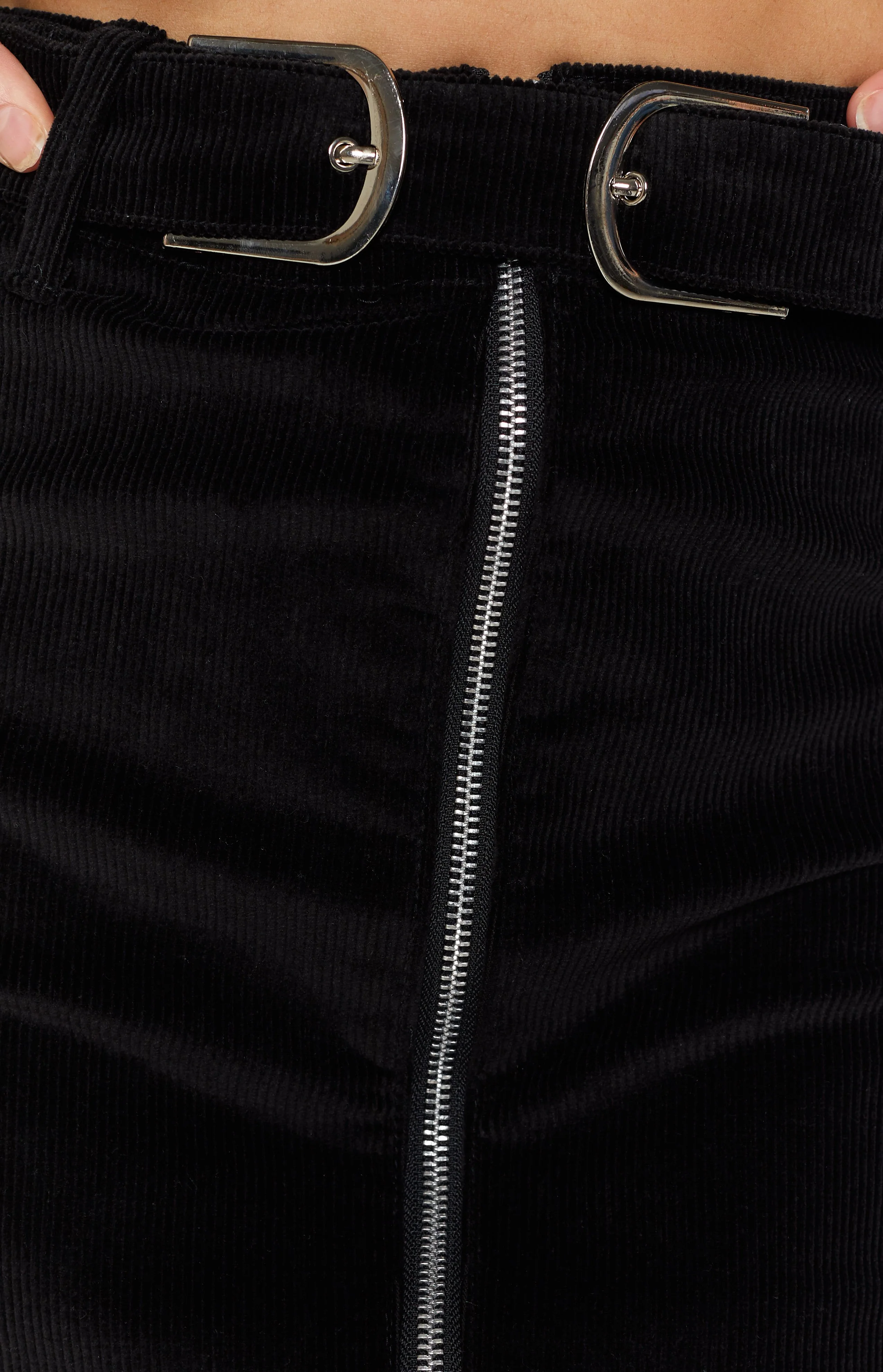 Miss Fine Skirt Black Corduroy