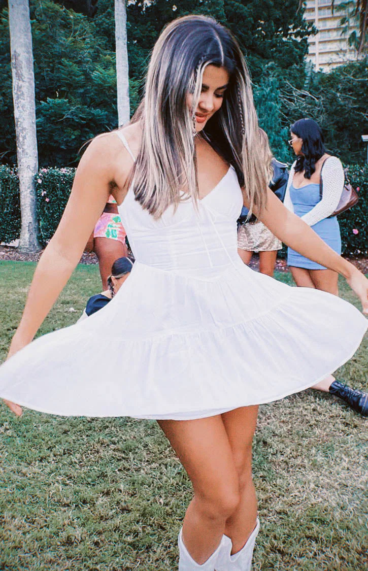 Pamela White Mini Dress