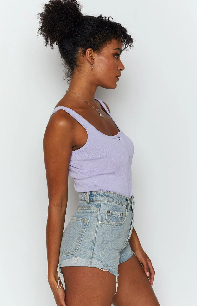 Mariah Stud Top Lilac