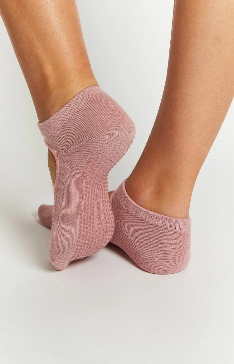 Elysia Pink Yoga Socks Two Pack