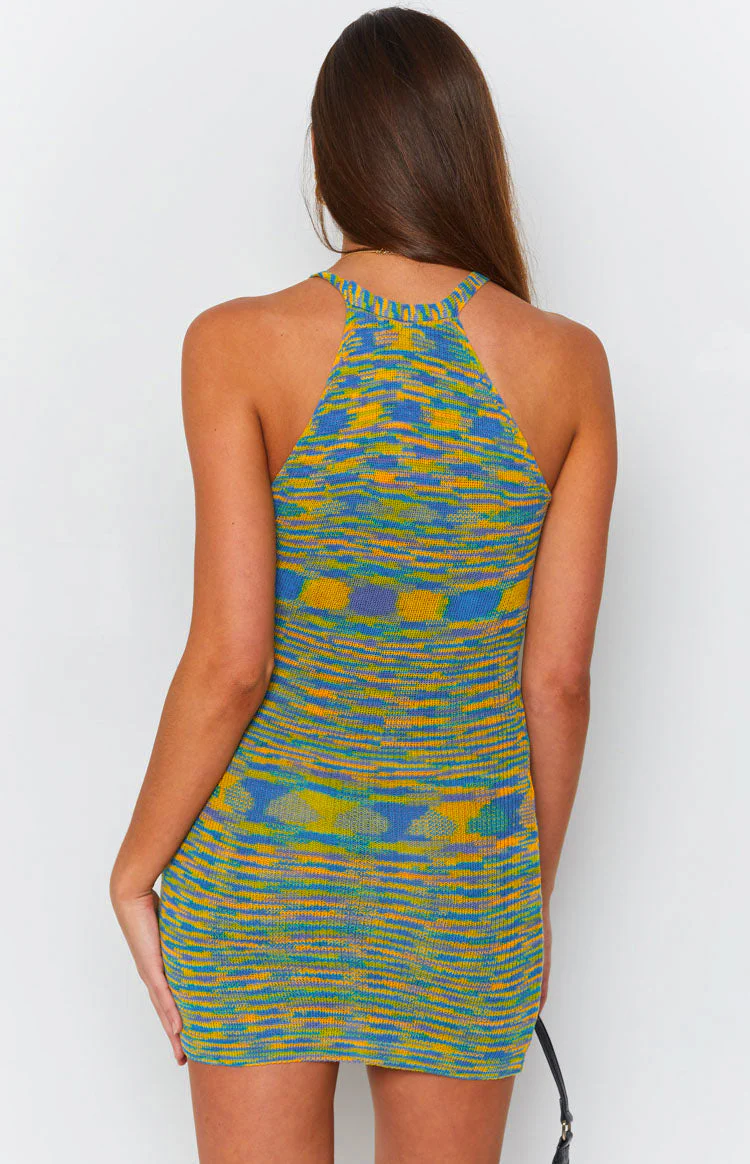 Real Thing Spacedye Mini Dress Green