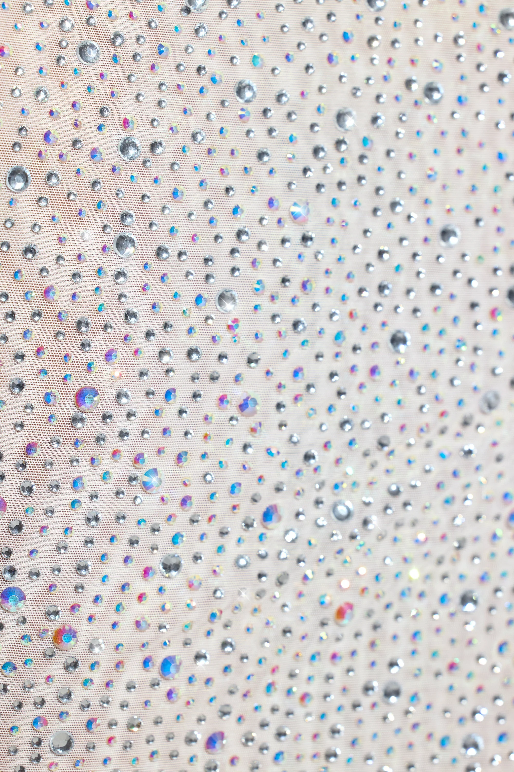 Embellished Long-Sleeve Crop Top in White