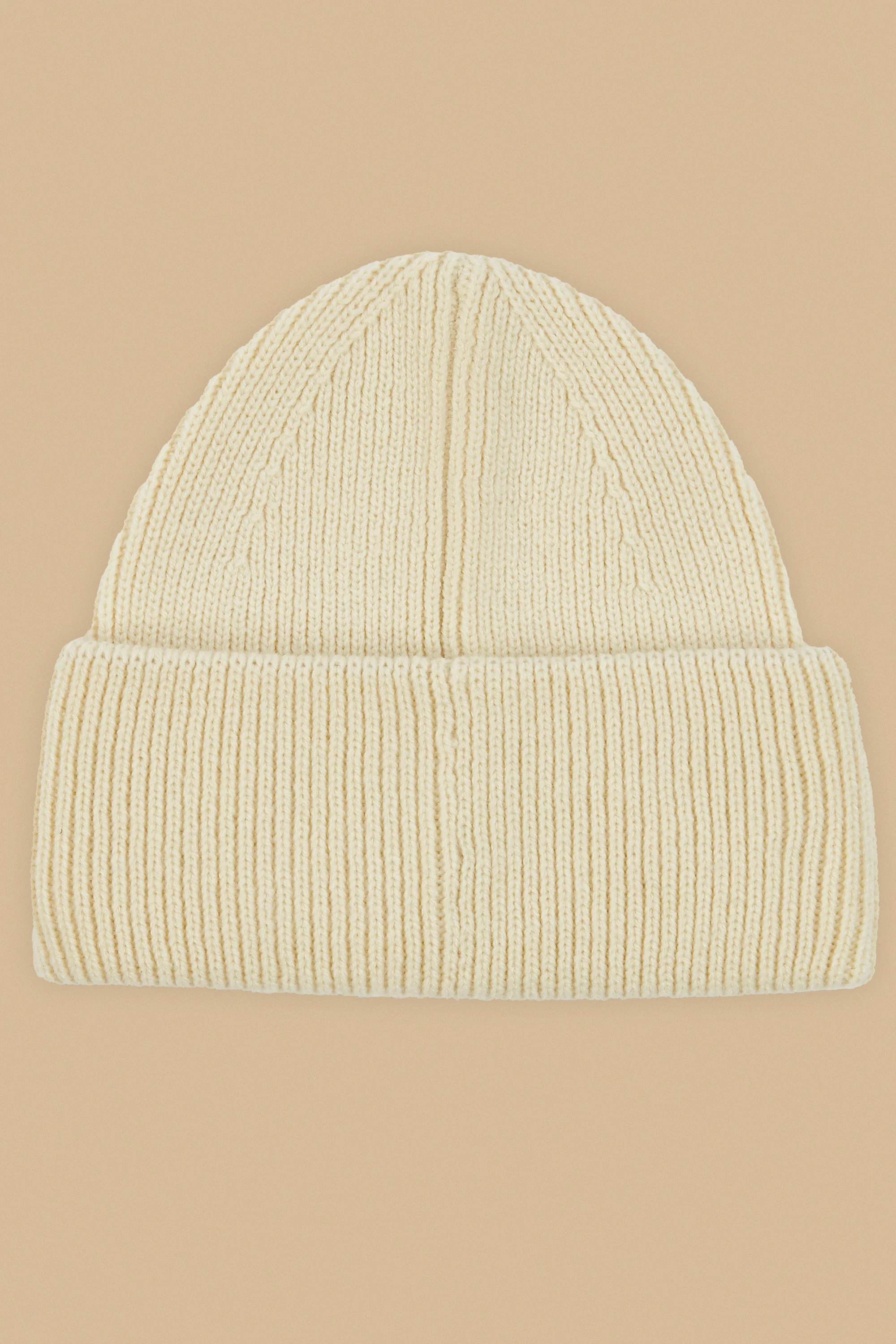 Knit Beanie in Bone