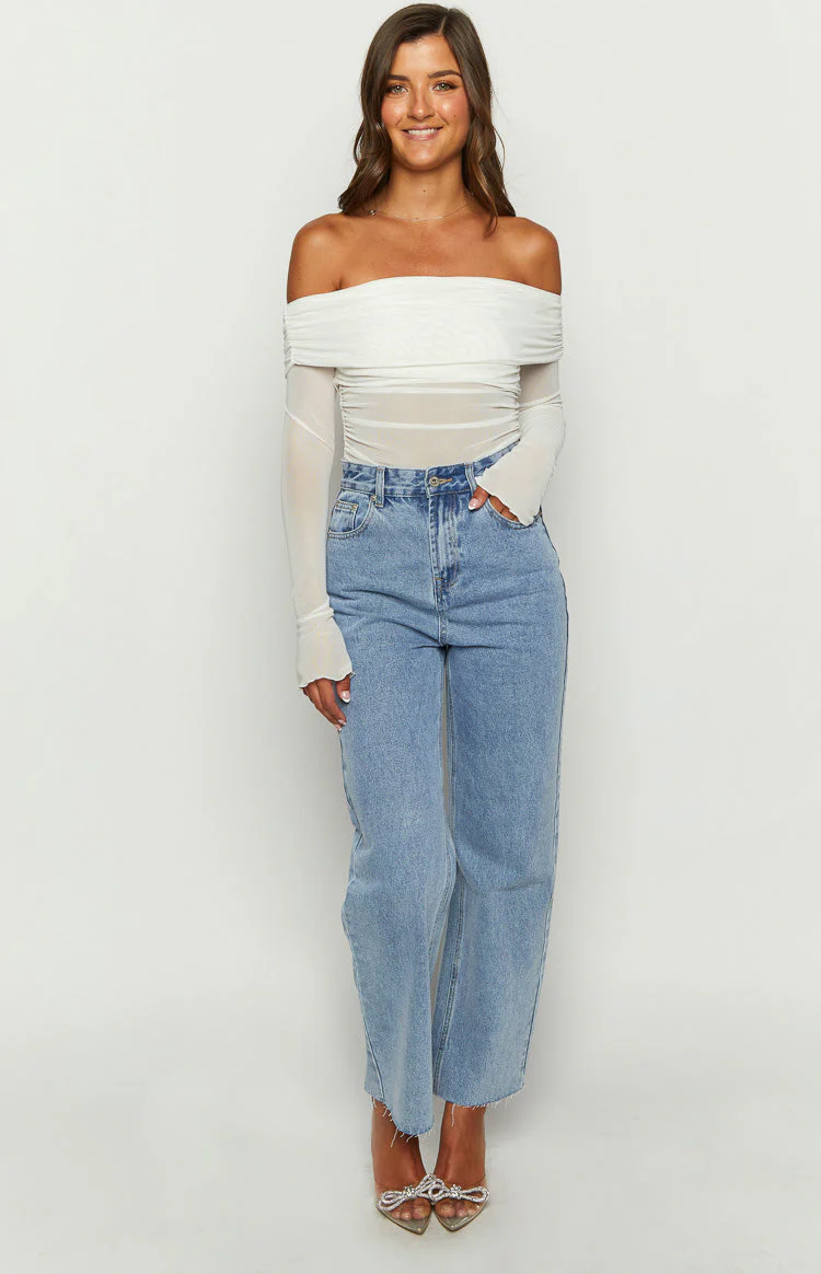 Ronnie Light Wash Denim Straight Leg Jeans