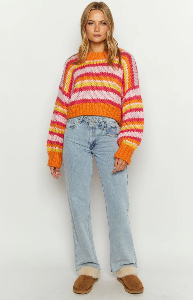 Belmont Pink Stripe Sweater
