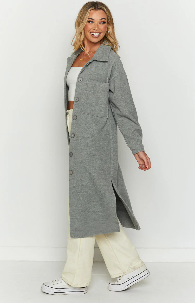 Cullen Grey Longline Shacket