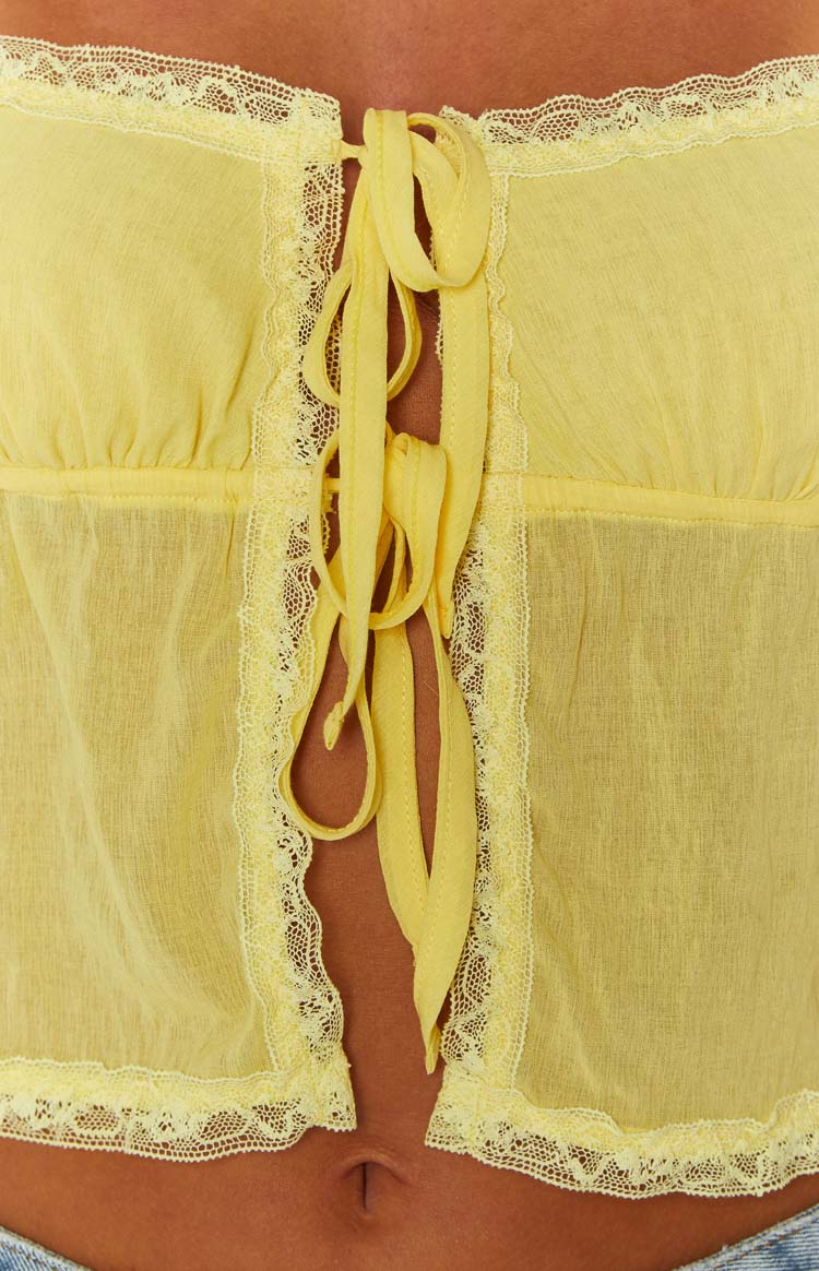 Frankie Yellow Crop Top