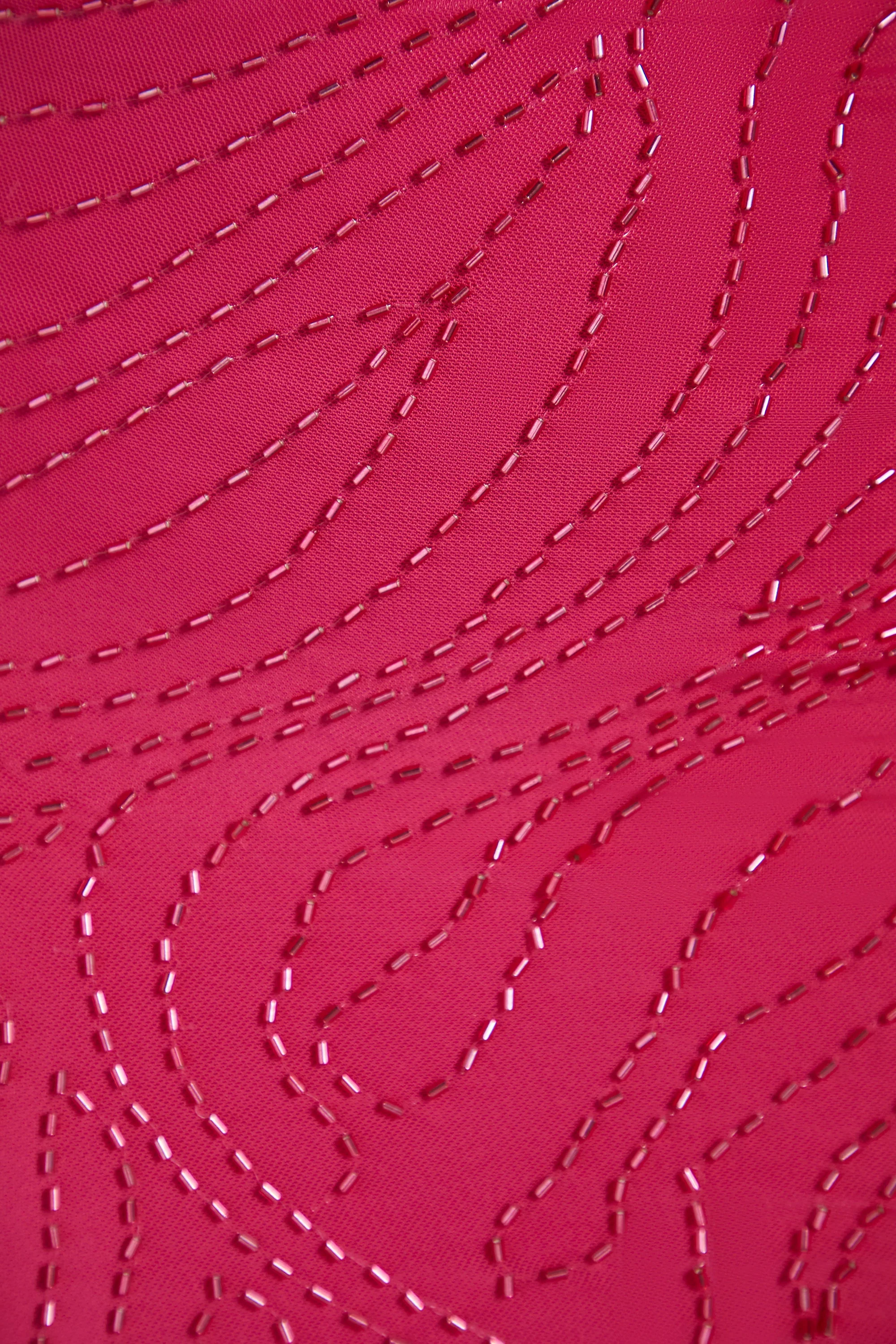 Embellished Crop Top in Pink